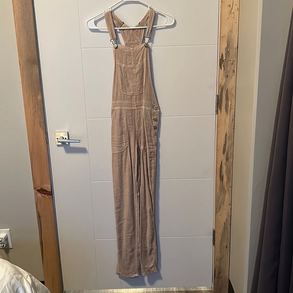 American Eagle Khaki Overalls Size XXS